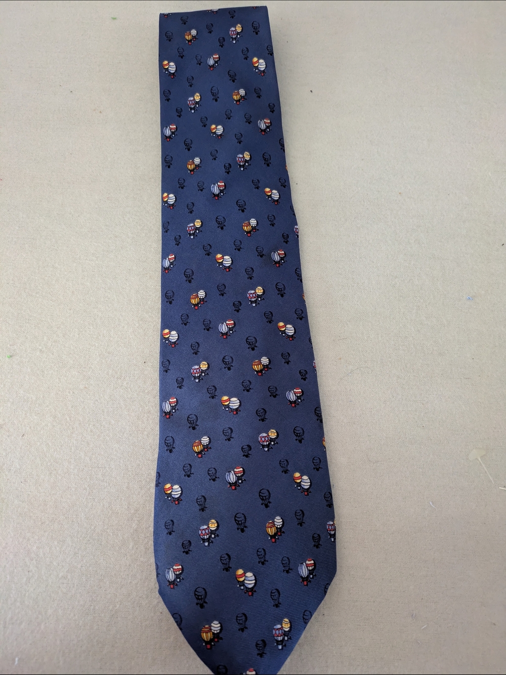 Beaufort Tie Rack Patterned Balloon Motif Men's Tie Silk Made In Italy